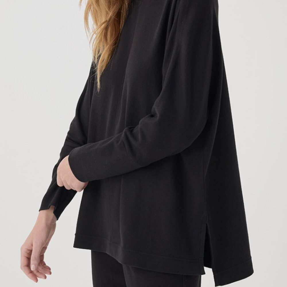 Pact womens airplane long sleeve poncho black M/L - Picture 4 of 5